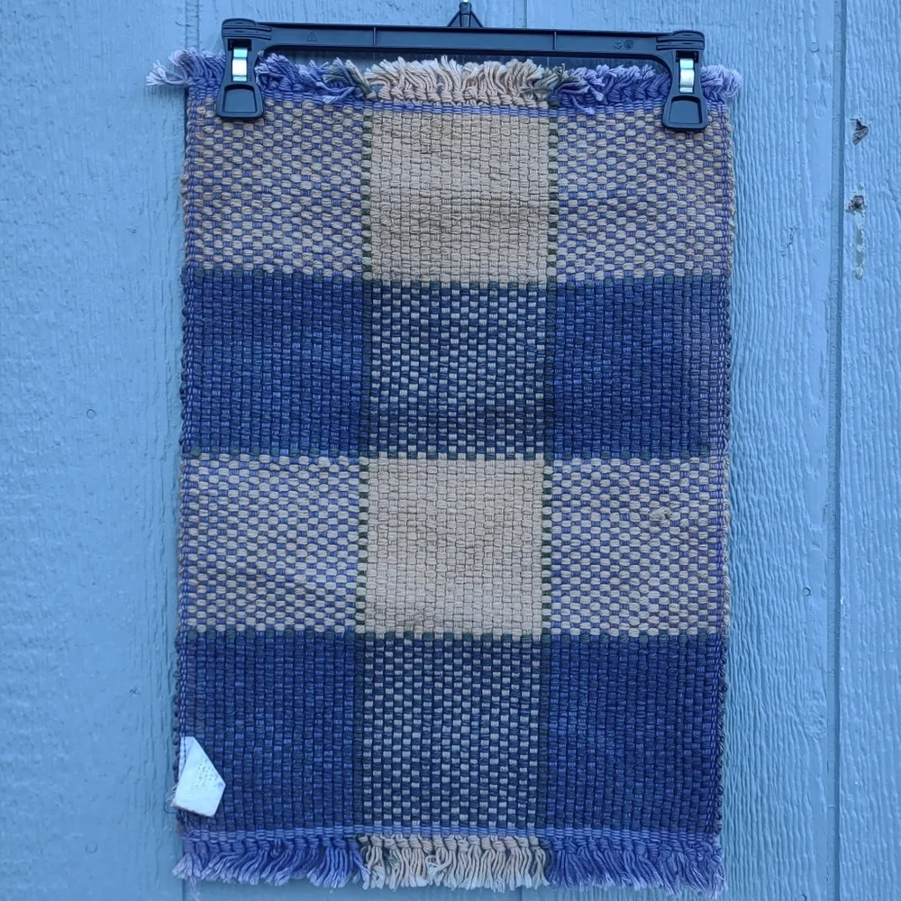 Pier 1‎ Imports Jute Cotton Plaid Placemats Set of 2